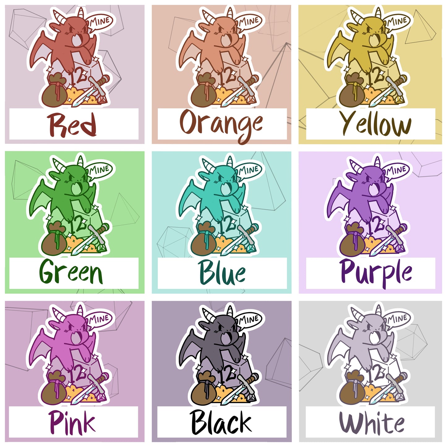 Mine Dragon Sticker