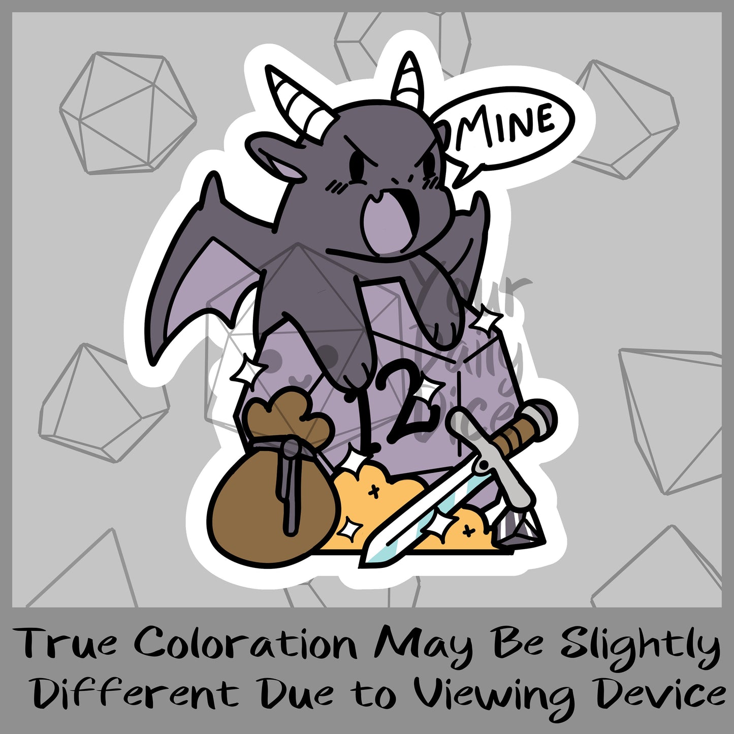 Mine Dragon Sticker