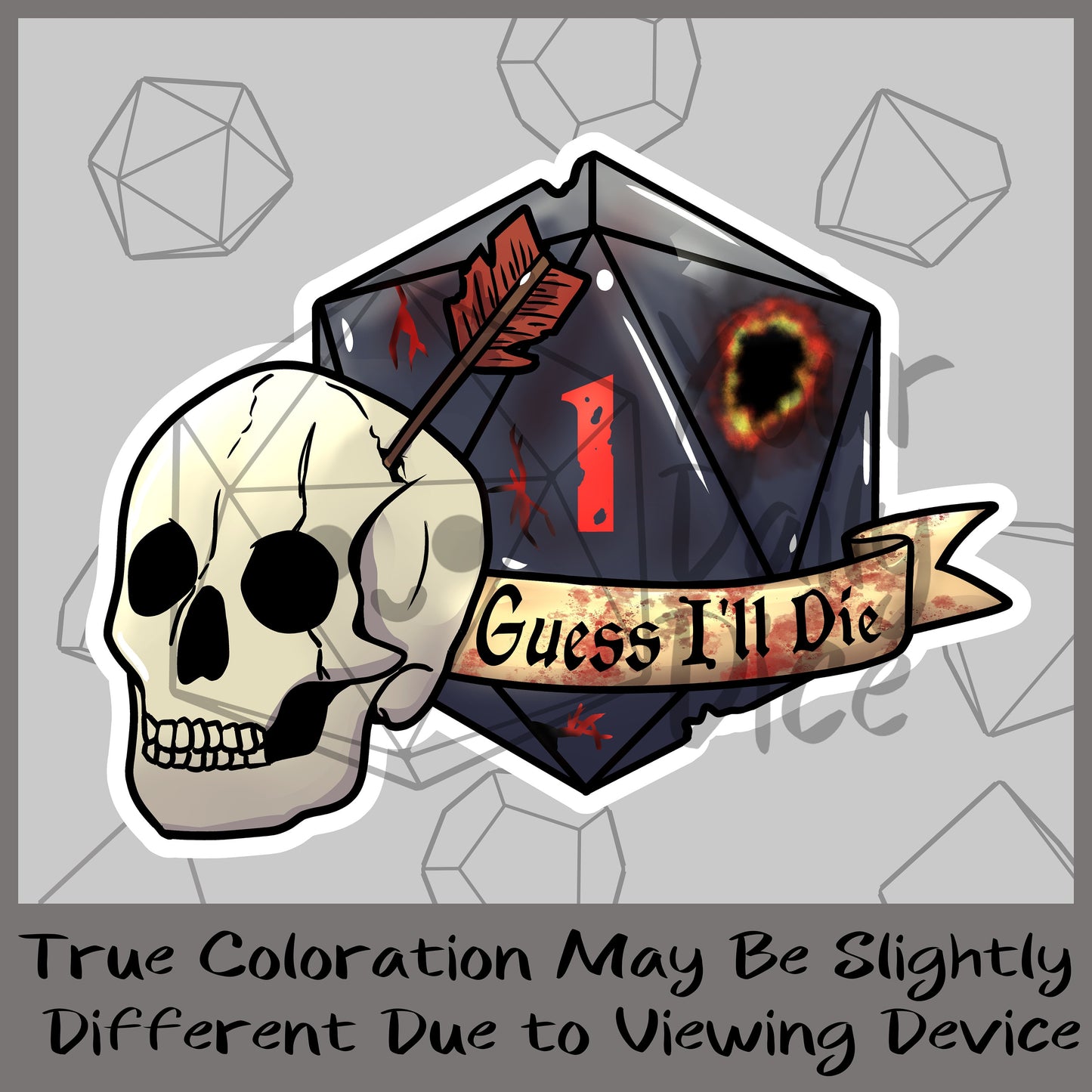 Guess I'll Die Sticker
