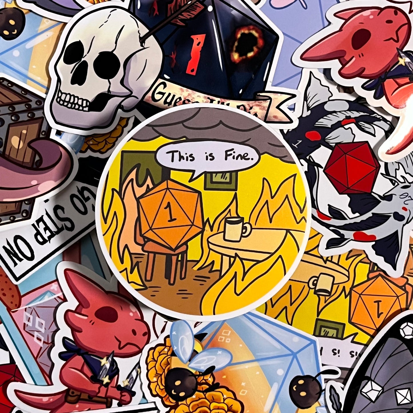 This Is Fine Natural 1 Sticker