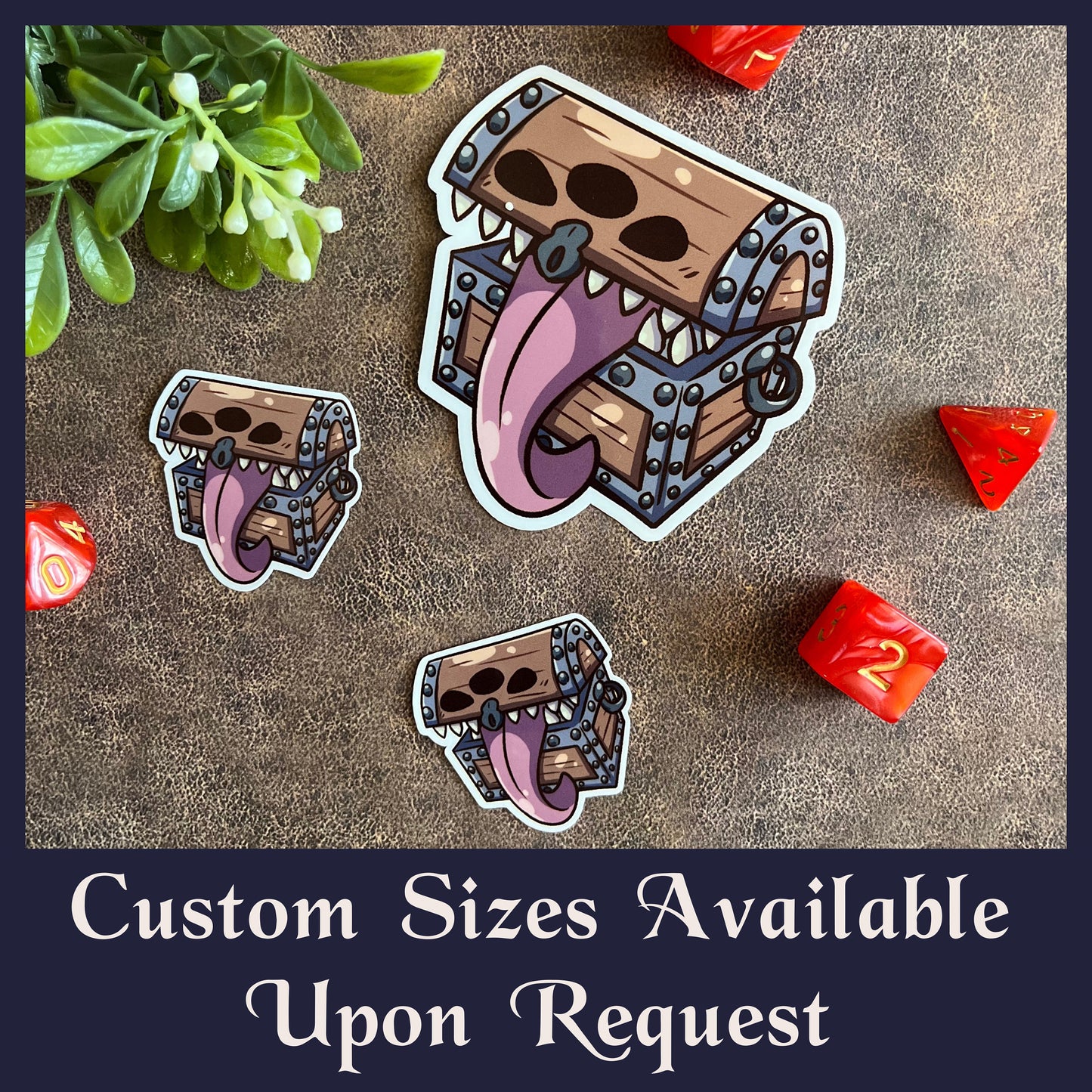 Mimic Dice Sticker