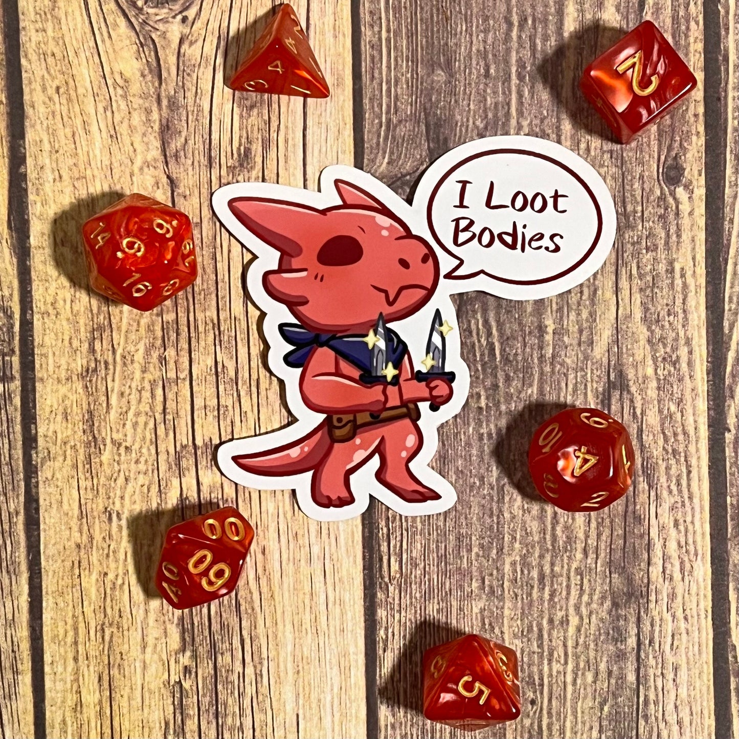 I Loot Bodies Sticker