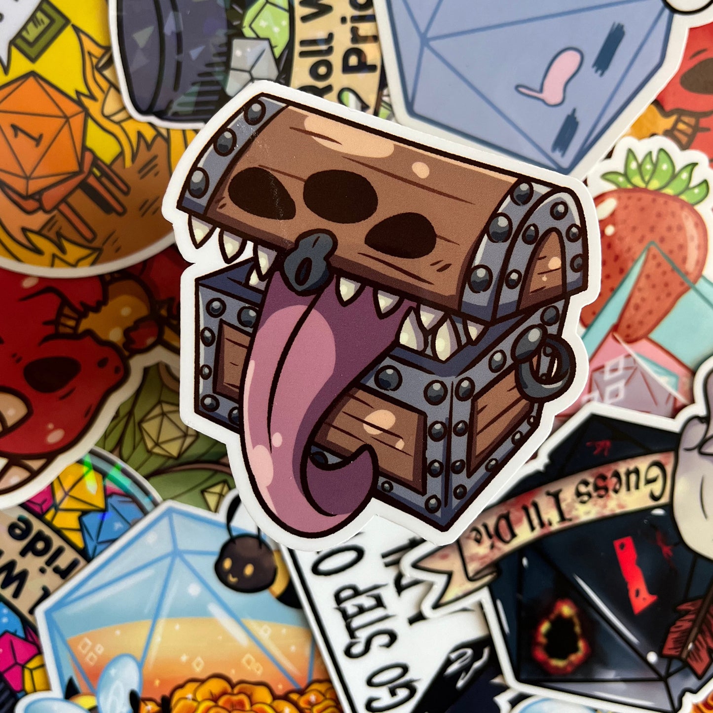 Mimic Dice Sticker