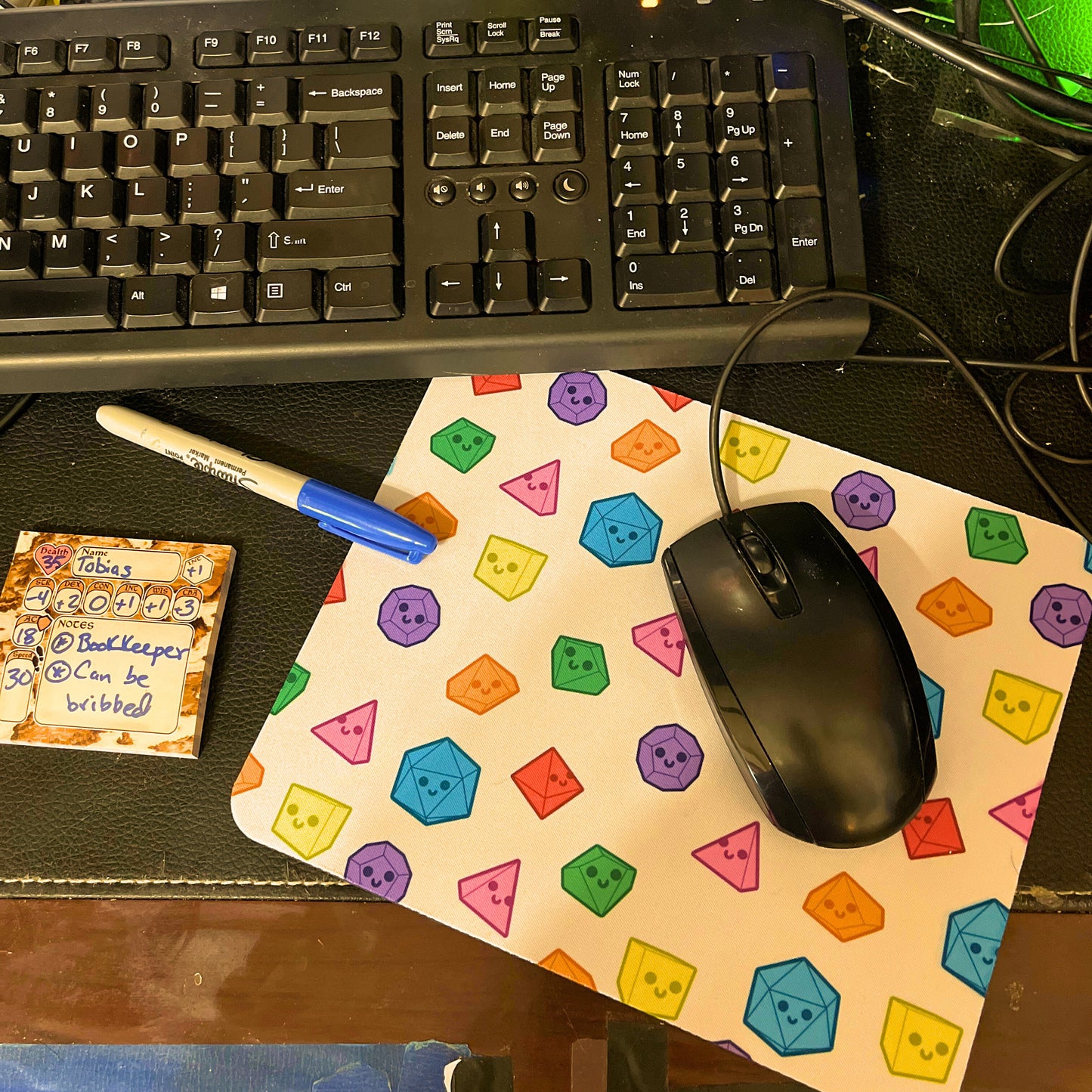 Happy Dice Mouse Pad