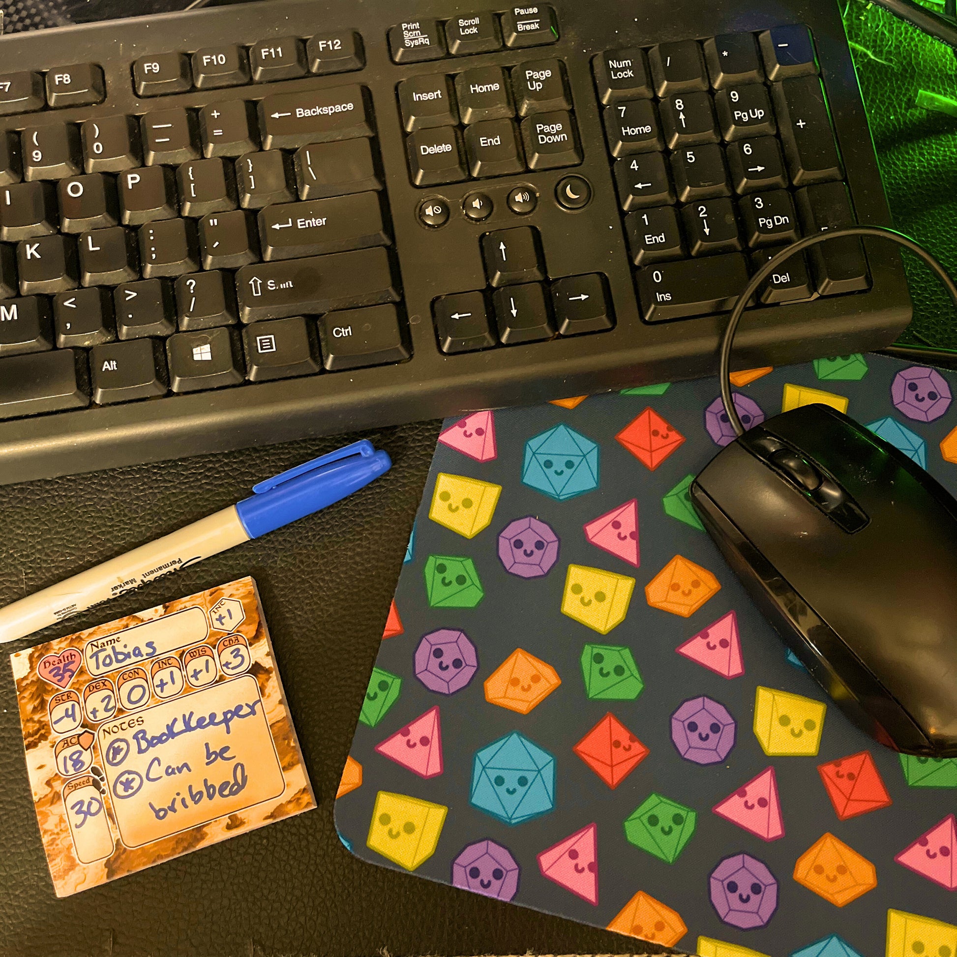 Happy Dice Mouse Pad