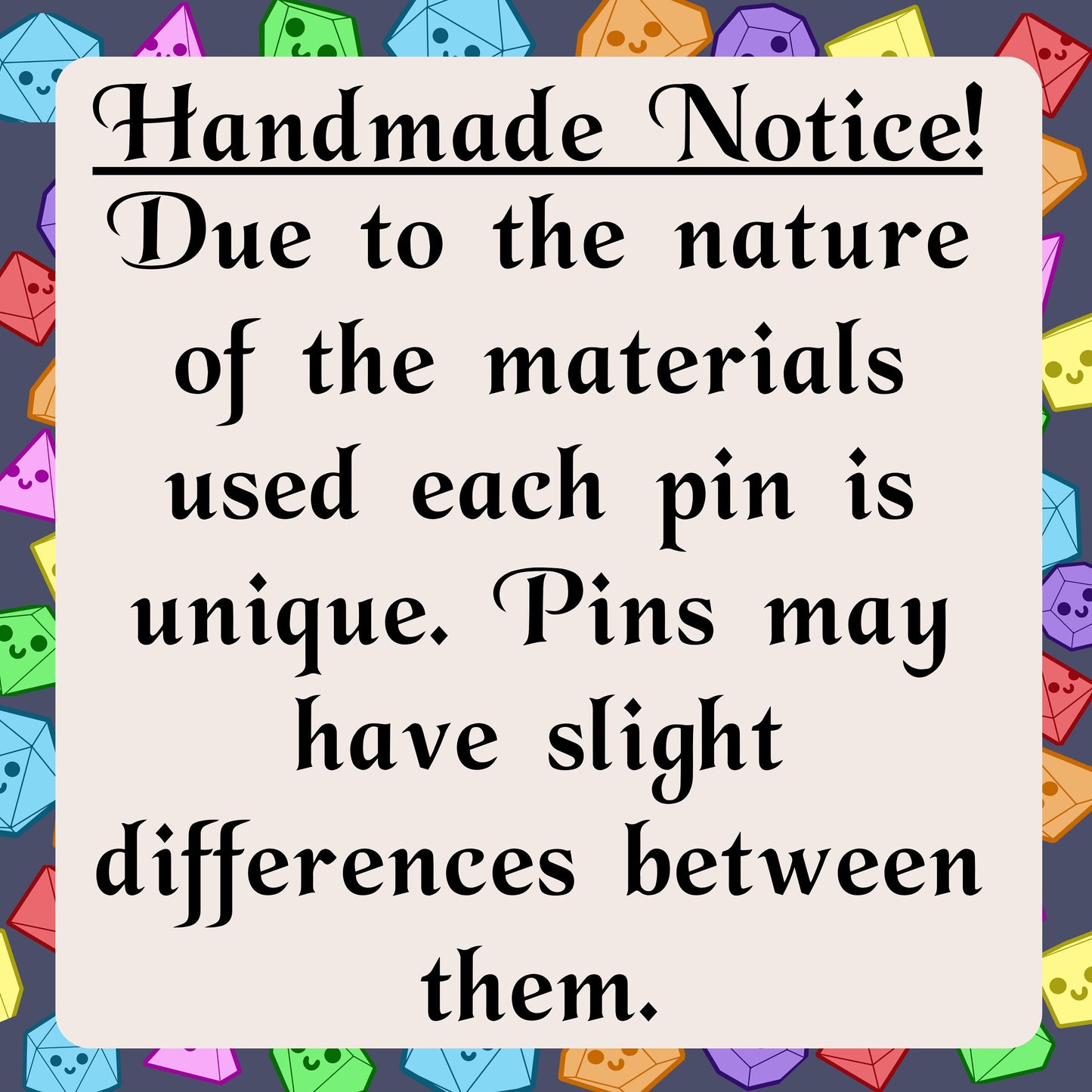 Handmade Notice