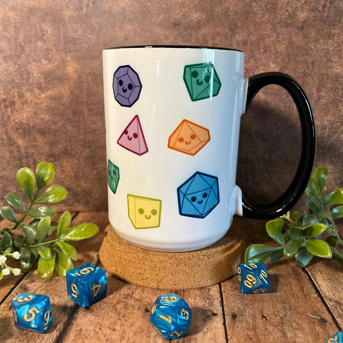 Happy Dice 15 oz Mug Right Side