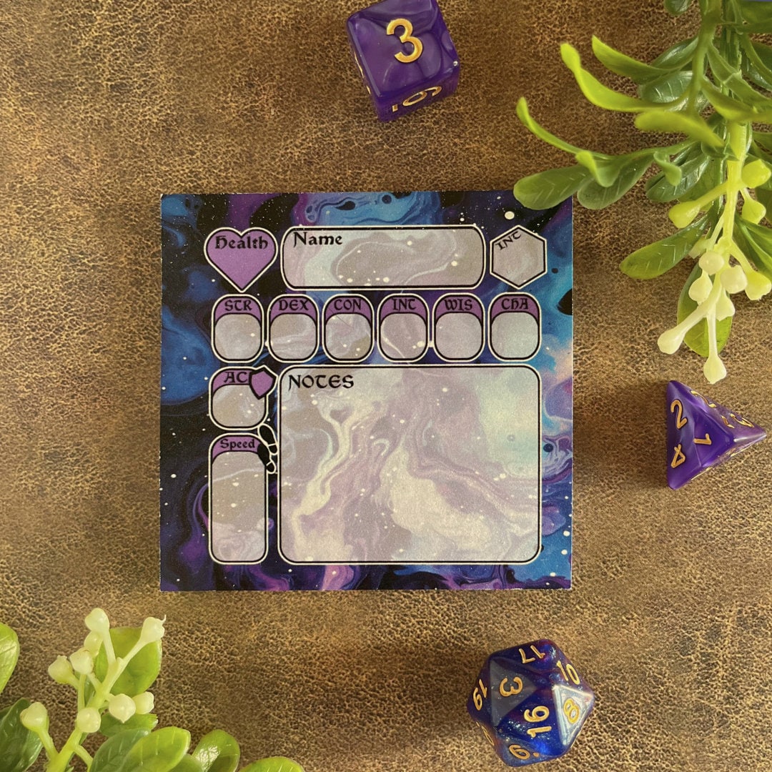 NPC 3"x3" Post-It™ Notes: DM Gift, Dnd Gift, Dnd Sticky Note, Dungeons & Dragons Sticky Notes, Dnd Memo Pad, Dnd Note Pad, TTRPG Gift